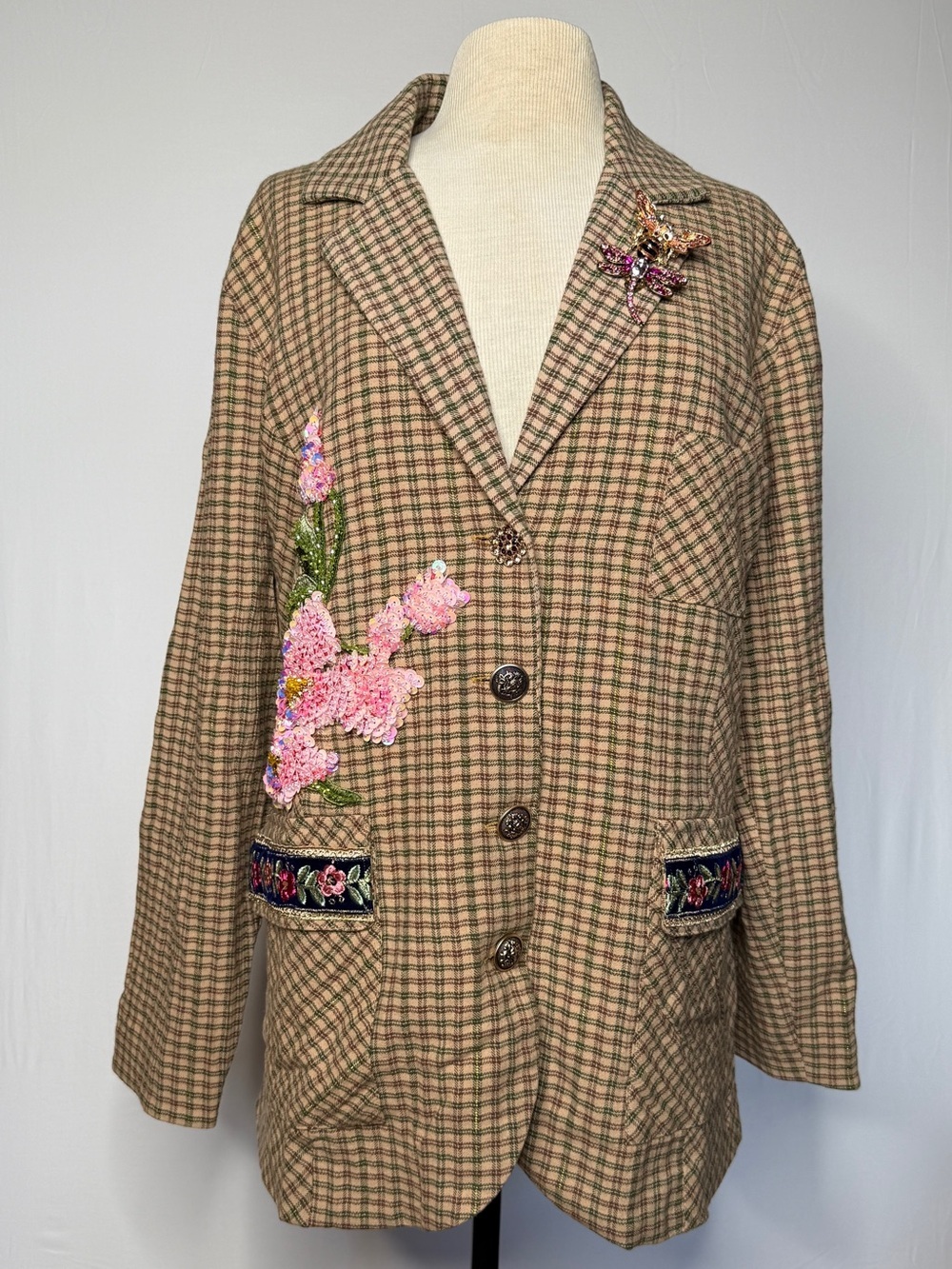 Aratta Diana Blazer #fall #tailored #cottagecore #plaid - Picture 10 of 16